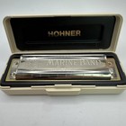 Vtg M Honer Marine Band Harmonica In Plastic Case No 1896 Germany - Nos