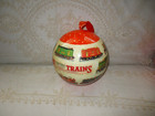 Lionel Trains Since 1900 8  Oversized Store Display Ornament Ball Orange Ribbon