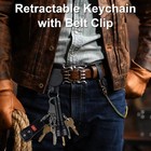 Heavy Duty Retractable Keychain With Belt Clip  360   Keychain    