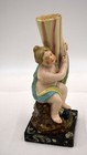 Rare Antique Staffordshire Cherub W cornucopia - Marble Base - 18th Century