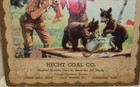 Vintage 1957 Hecht Coal Company Calendar - Mansfield Ohio - Fishing Bear Scene