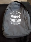 Stranger Things Backpack  New To The Downside Upside  Charcoal Gray Regular Size