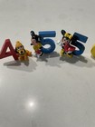 Vintage Applause Disney Birthday Number Figures Mickey Minnie Donald   Pluto