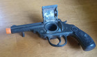 Pat april 10 1900 Iver Johnson Figural Revolver Pistol Inkwell W metal Inkwell