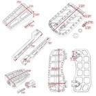 Blue Shifter Pegs Floorboard Footboard Kit For Harley Touring Road Glide 1988-