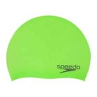 Speedo Solid Silicone Swim Cap Junior One Size  ages 6-14  Lime Latex Free