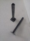 2 Metal 10  Handrail Post Weld On Bracket Repair Rusted Leg 1  On 3  Plates