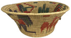 Basket Woven Coils Southwest Vintage Pictorial Design Rustic Organic