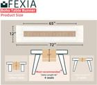 Fexia Boho Table Runner For Christmas Home Decor With 12x72   Brown