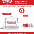 Tinytyke   Ace Premium Automatic Baby Cradle     Foldable Swing For Newborn Comfort