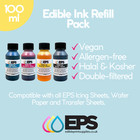 Edible Ink Refill Set - 4 X100ml For Canon Or Epson Printers  cmyk 