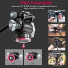 Video Fluid Head Mini Pan Tilt Tripod Head Arca Plate 3kg Load Portable Compact