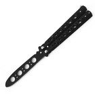 Butterfly Trainer Training Dull Knife Tool Black Metal Practice