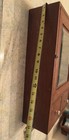 Oak Medicine Cabinet  Vintage Wood Wall Mount Cupboard  Mirrored Bath Storage