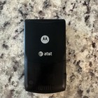 Motorola Razr V3 At t Flip Cell Phone 5mb Storage Black Used