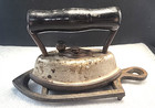 Antique Small 5  Dover Sleeve Iron Detachable Handle Sad Iron W  7  Trivet