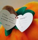 Vintage 2004 Ty Classic Gourdin The Pumpkin 7  Plush Jack O Lantern  Halloween