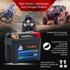 Tusk Lithium Pro Motorcycle Battery Tlfp-9r Compatible With Dr-z 400s 2000-2024