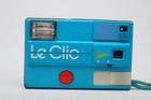 Le Clic Disc Film Made In The Usa Caemra flash  teal Blue  works uncommon