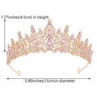 Queen Crown Rhinestone Wedding Crowns And Tiaras For Women Costume Party Hair   