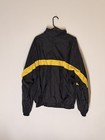 Adidas Vintage Men s Xl Colorblock Windbreaker  Full-zip Black yellow white