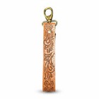 Hand Tooled Leather Wristlet 7 x1 