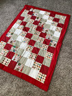 Handmade Christmas Patchwork Quilt Throw 40  X 58  Rancho Community Church