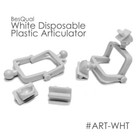 Dental Lab Disposable Articulator Plastic - 100 Sets - Black Or White