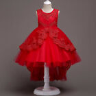 Kids Flower Girls Tutu Dress Party Bridesmaid Wedding Christmas Princess Gown
