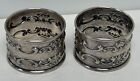2 Gorham Sterling Silver Strasbourg 1150 Napkin Rings Monogramed
