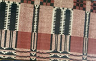 Antique Framed Needlework Sampler     Victorian Era  19th Century 10  X 23 