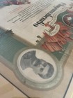 Large Framed 1939 Stalin Hand-lettered Ussr Soviet Tractor Agricultural Award
