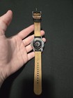 Pulsar Men s Quartz Analog  100m Black Dial Silver Case Black Strap
