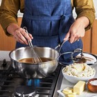 Demeyere Atlantis 3 5 Qt Conic Saut   Pan saucier With Lid  18 10 Stainless Steel