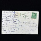 Antique 1915 Postcard Denmark Wisconsin Post Office Man Danish Message Larsen