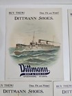 1898 Dittmann Boot   Shoe Co  U s  Navy Battleship Lithograph Lot Koerner  Hayes