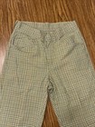 Vintage Womens Plaid Flare Bell Bottom Pants Big Yank 60s 70s  Size 24x31