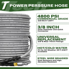 150ft  3 8  4800psi Pressure Washer Hose With Swivel Quick Connect Max 248  f