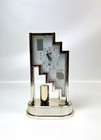 Stunning Rare Citizen Postmodern Pendulum Desk Clock Neo Art Deco Japan 1980