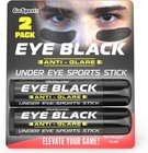 2 Pack Eye Black Sports Stick Anti-glare Under Eye Paint For Football Baseball
