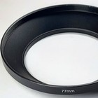 77mm Wide Angle Metal Lens Hood Anti Glare Sun Shade Screw-in 77 Mm E77 E-77