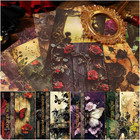 120 Sheets Gothic Scrapbooking Paper For Scrapbook Kit  Vintage Ephemera For Jun