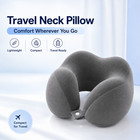 U Shaped Memory Foam Travel Neck Pillow Airplane Flight Car Headrest Cushion