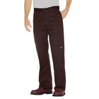 Dickies Mens Loose Fit Double Knee Cell Phone Pocket Work Pants Dark Brown 44x30