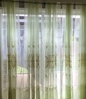 Vtg Sheer Embroidered Floral Lemongrass Eyelet Curtains Lot 5 Panels 59x81 5 
