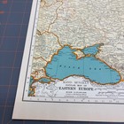 1940s Eastern Europe Atlas Map Black Sea Ussr