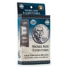 Whitman   Round Coin Tubes     Nickels - 5 Count