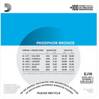 D addario Ej16 12-53 Light Phosphor Bronze Acoustic Guitar Strings