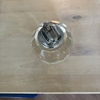 Vintage Crystal Faceted Cigarette Lighter Penguin  Mcm 1950 s 1960s Desk Table