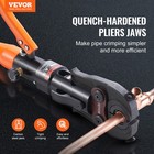 Vevor Copper Tube Fittings Crimping Tool With 8 Jaws Pipe Cutter 360   Rotatable